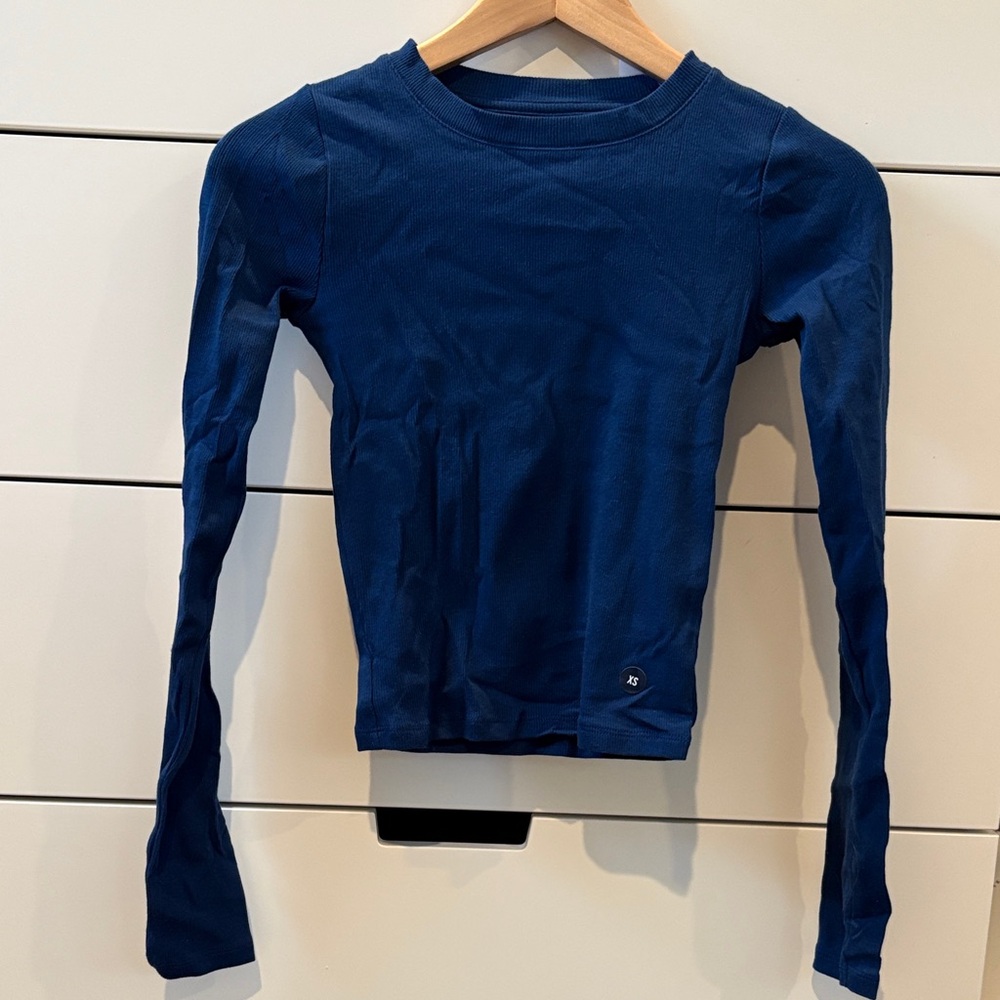 Hollister Deep Blue Kids Long Sleeve Tee